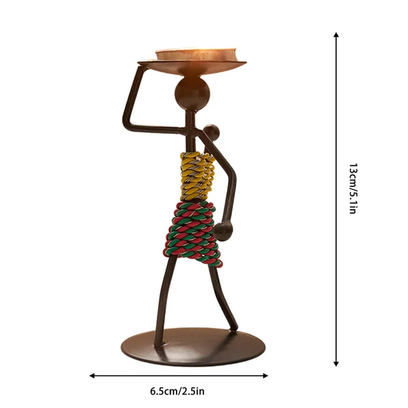 Metal Candle Holder Home Decor Accessories African Candlesticks for Candles Decorative Chandeliers Candle Wedding Centerpieces